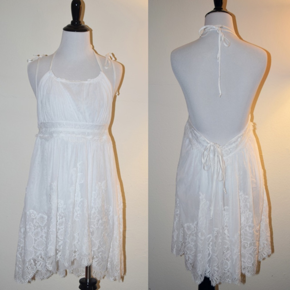 NWOT Hot As Hell HAH Lace Backless Mini Dr…